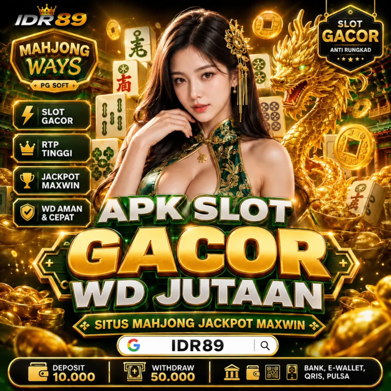 IDR89 | Platform Slot Bergaya Premium dengan Kesempatan Raih Maxwin Hari Ini